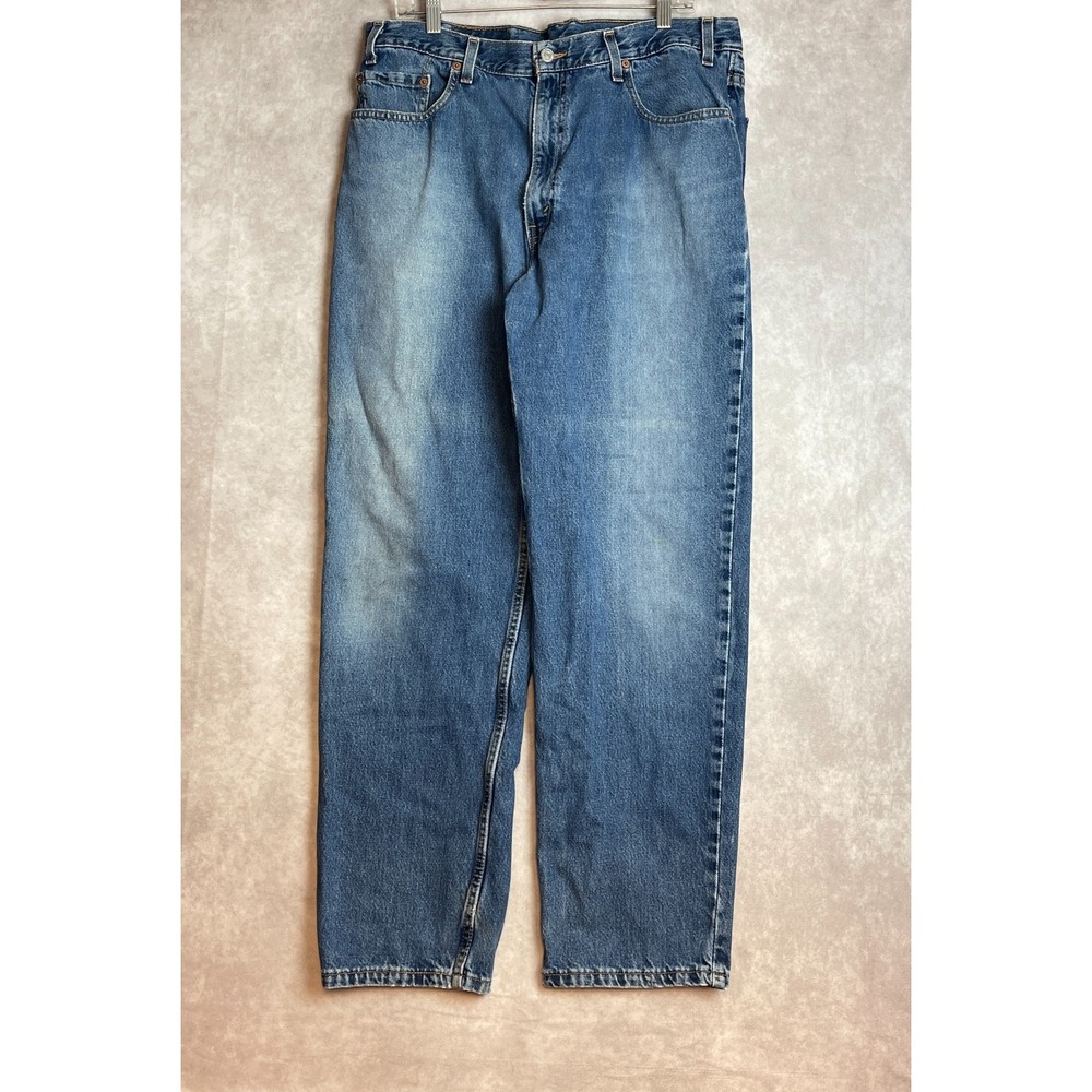 VINTAGE Levis 550 Jeans Mens 36x31 Blue Denim Relaxed (Tagged 40x32) Made in USA